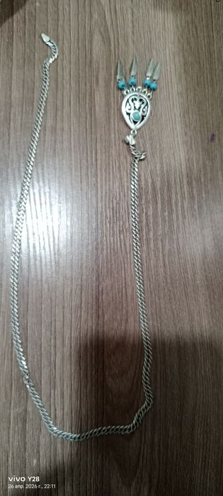 Серебряный кулон 925 пробы с бирюзой