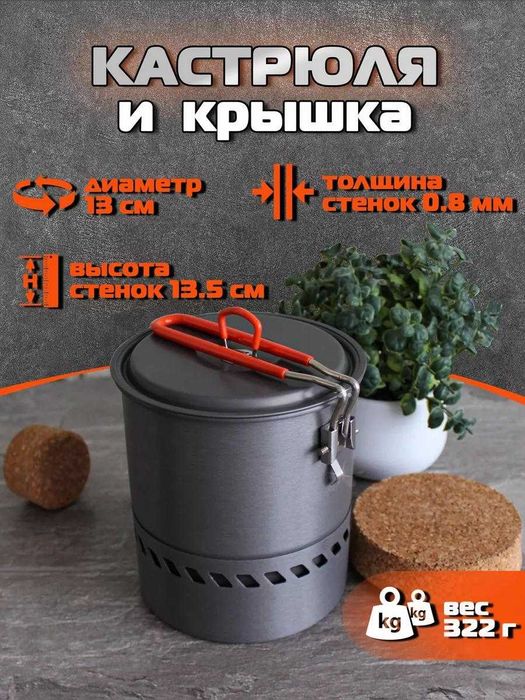 Походная кастрюля с радиатором