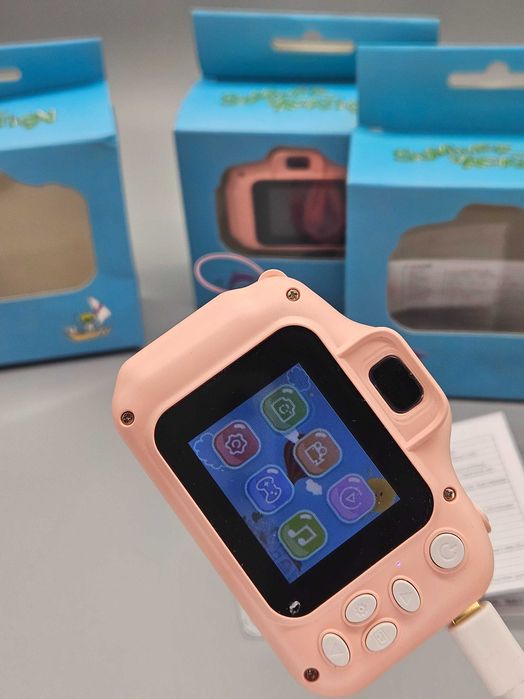 Детски дигитален фотоапарат  2'' дисплей, Full HD видео +32GB SD розов