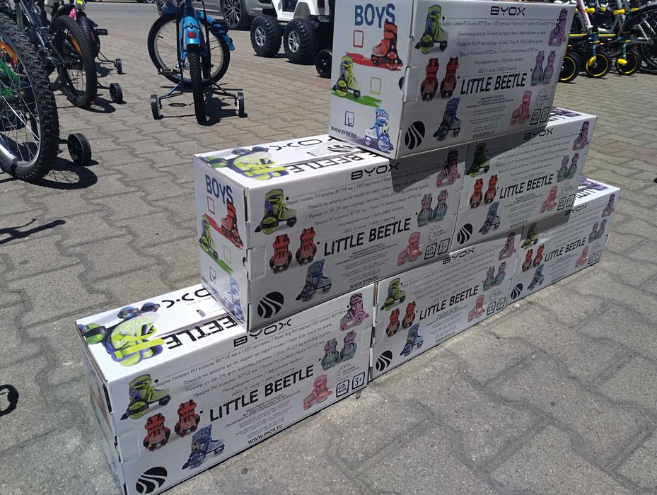 BYOX Детски кънки XS Little Beetle 26-29 Blue Boy