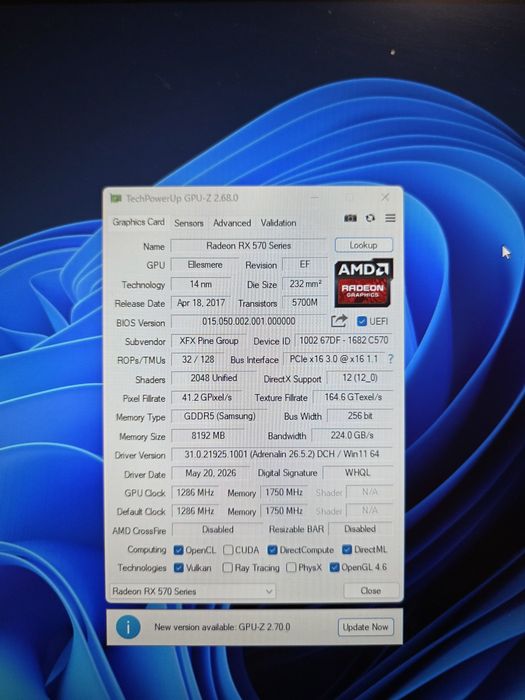 XFX radeon RX 570 8GB