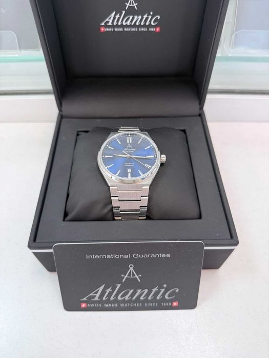[10017] Ceas Atlantic Seawave Albastru Sunray Quartz / Amanet Tulcea