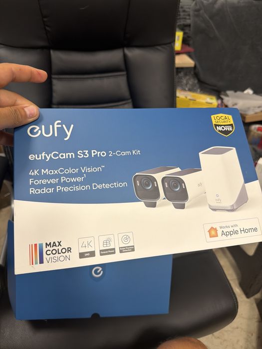 Kit camere supraveghere eufy eufycam s3 pro 2 cam kit solar 4k nou
