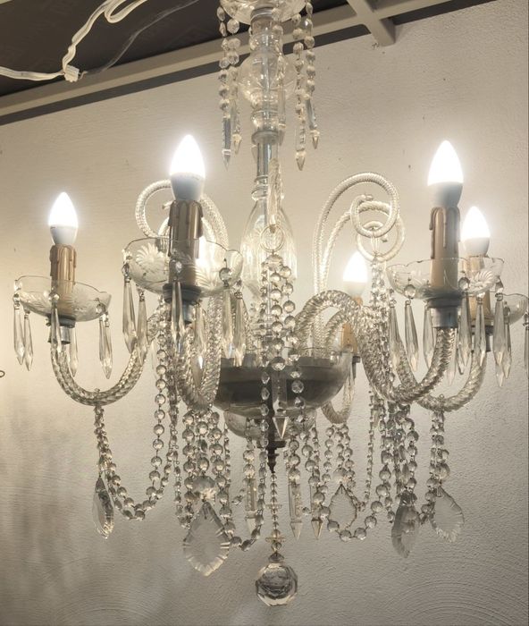 Кристален полилей стъкло Мурано