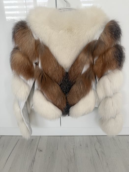 Палто естествен косъм от лисица