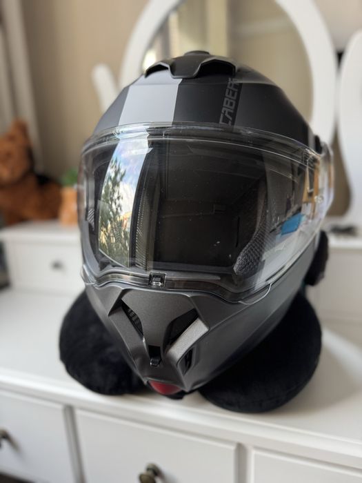 Модуларна каска Caberg Duke Evo Indy (Размер L) – Пълен комплект, Отлично състояние