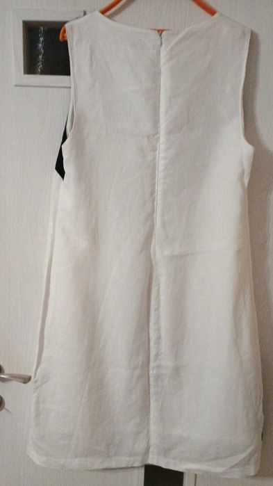 Три рокли от лен в черно и бяло, бежова , бяла  и други рокли