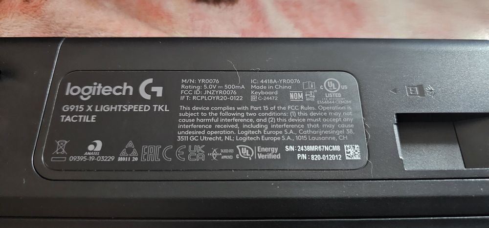 Logitech G915 X LIGHTSPEED TKL Tactile Brown – като нова