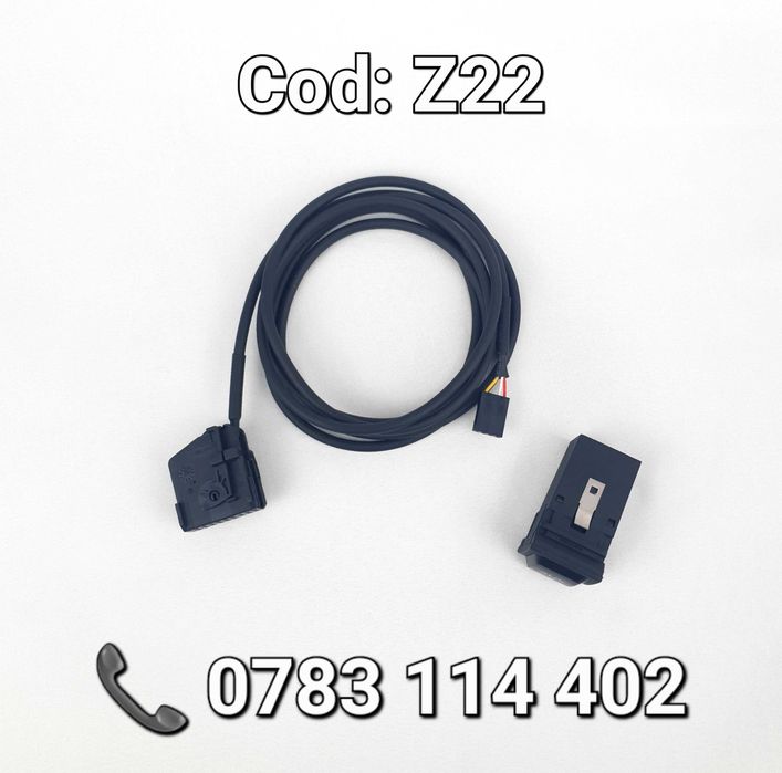 Cablu AUX-Auxiliar-Adaptor-RNS RNS2 MFD2 MFD3 RCD RNS E VW-Buton-Z22
