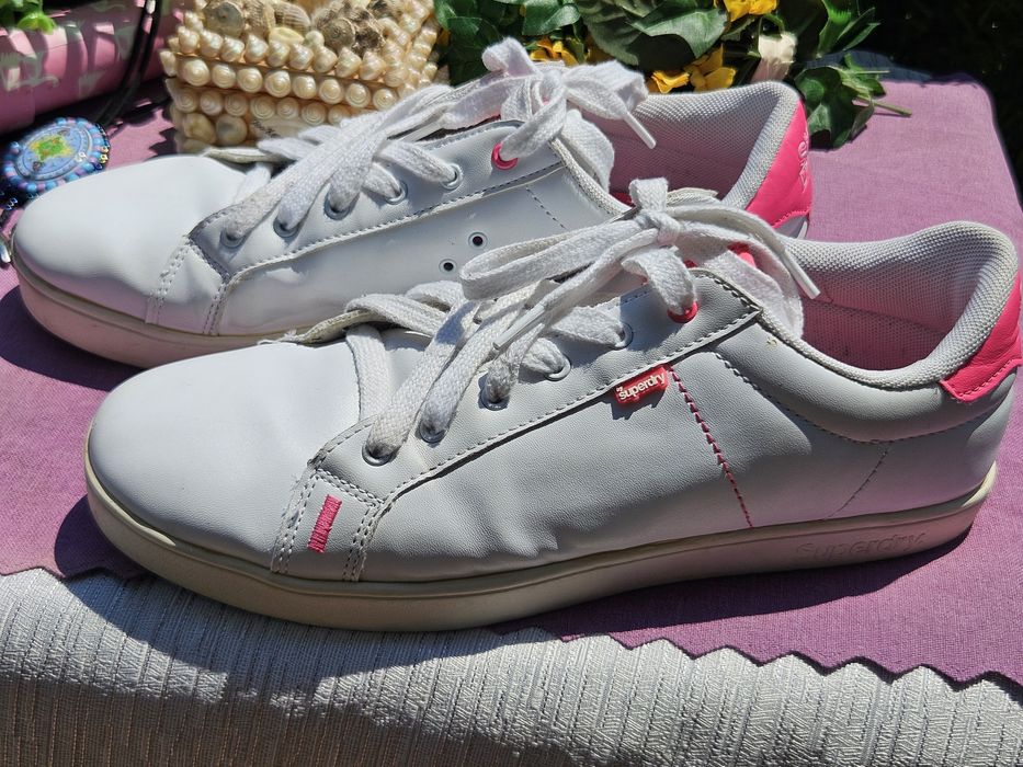 Superdry кожени кецове