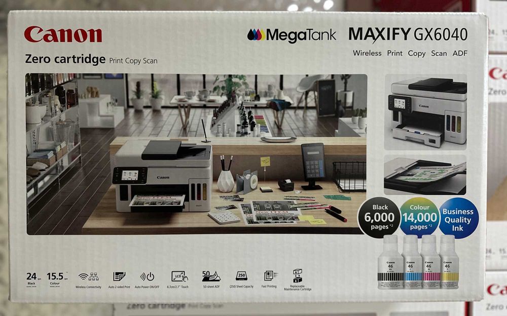 НОВЫЙ!!! Цветной МФУ Canon MAXIFY GX6040 (перечислением)