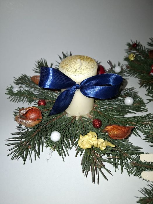 Ornament hand made pentru masa de Crăciun