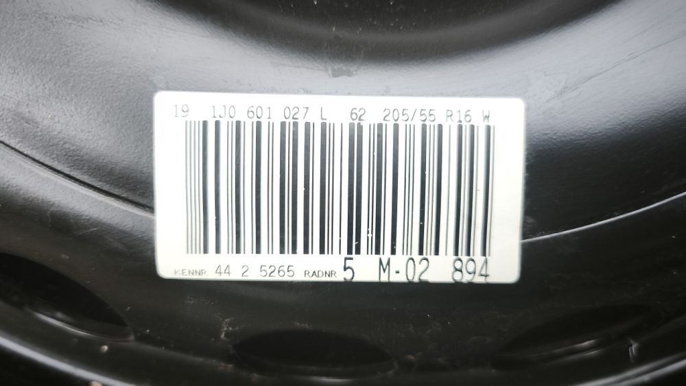 Roata rezerva nou nefolosit VW 16"