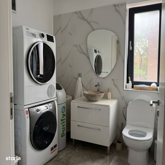 Duplex cu 4 camere, stil mediteranean. Complet mobilat/utilat