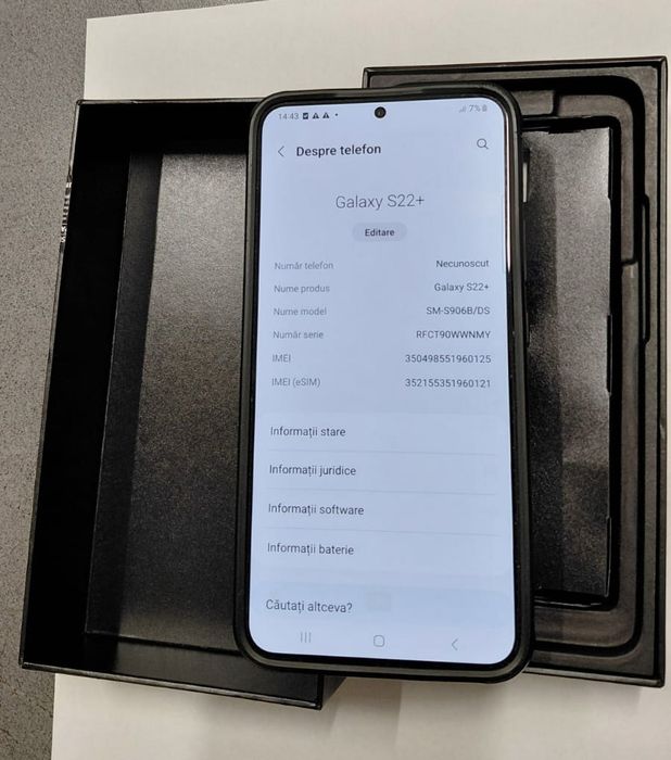 Vând Samsung S22 plus