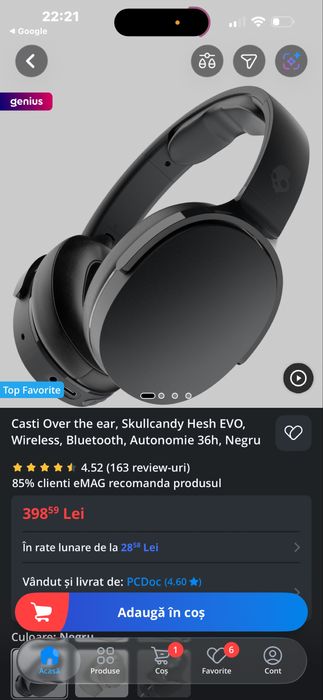 Caşti Skull Candy Hesh Evo