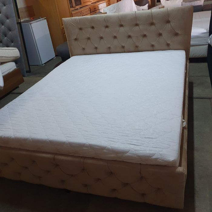 Pat dormitor tapițat 1,60m/2m +saltea