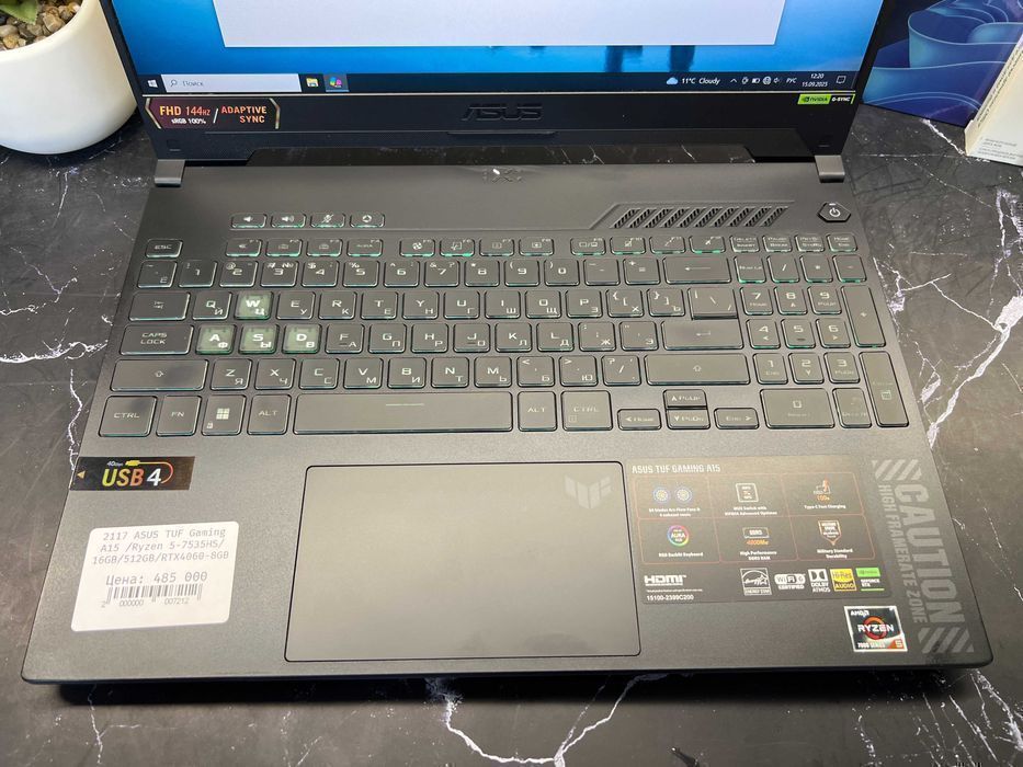 Игровой ноутбук ASUS TUF Gaming A15 | Ryzen 5-7535HS | 16GB | RTX4060