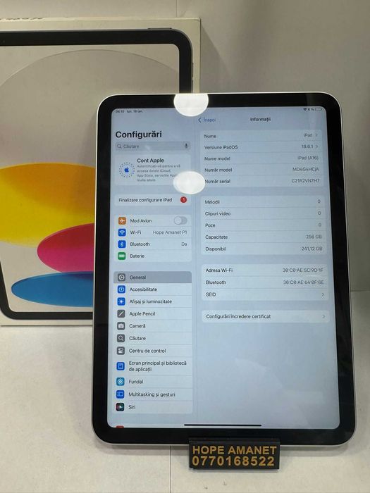 Hope Amanet P1/ iPad 11 (A16) 256 GB