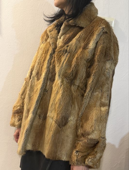 Jachetă blană naturală (Bizam)- Model Vintage
