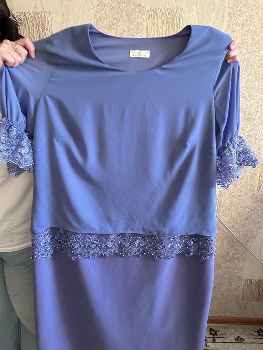 Платье синее б/у