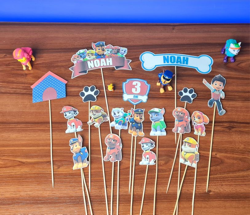 Toppere tort cu tema Patrula catelusilor