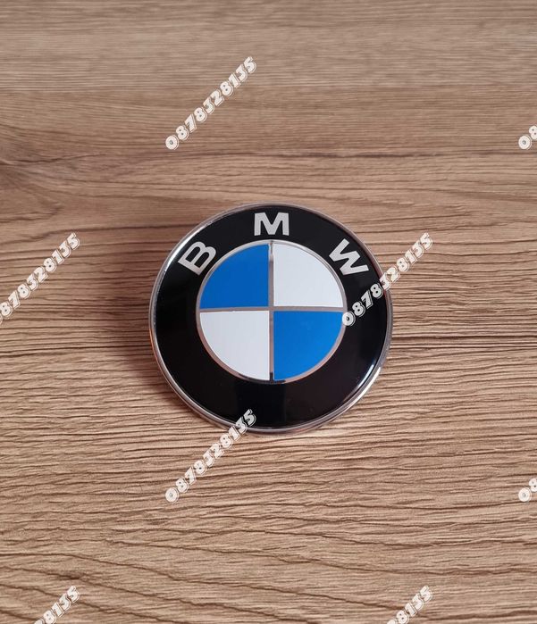 Емблеми за БМВ / BMW 78мм Бяло-синя класическа
