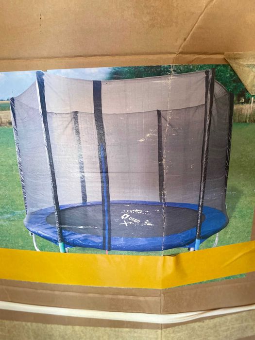 Trambulina copii JKL-8FT1.2-0, structura metal, cu sistem de protectie