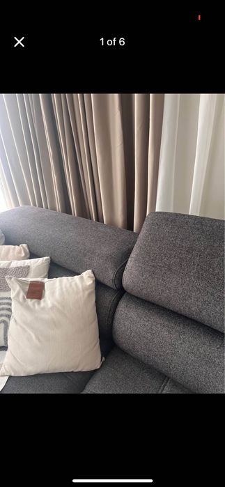 Диван с механични облегалки и електронно издърпване