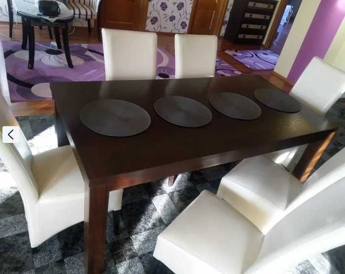Vând masă living,sufragerie-bucătărie cu 4 sau 6 scaune