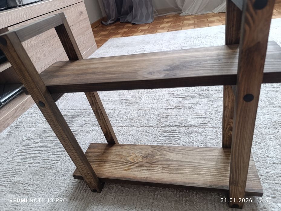 Деревянная полка в стиле лофт