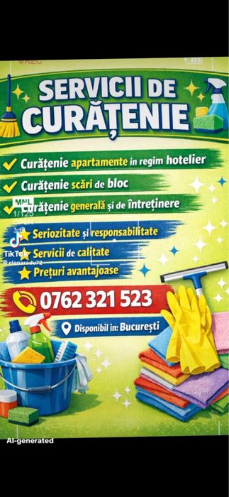 Oferim servicii de curatenie de inalta calitate