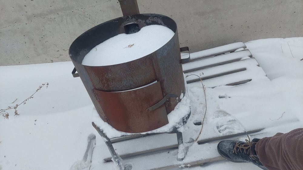 Продам казан и печка в комплекте