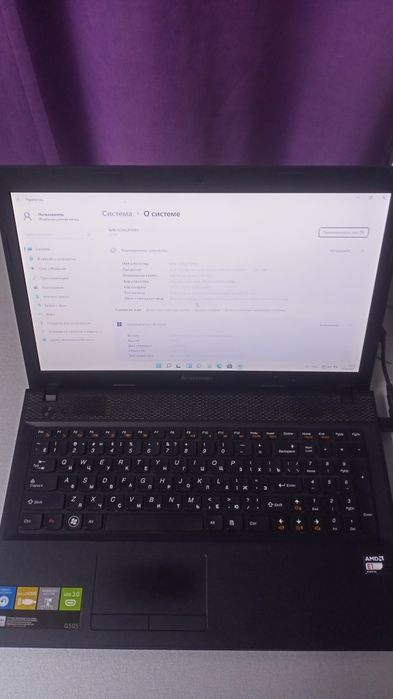 Ноутбук Lenovo G505 минус только Аккумулятор память 320гб озу 4гб