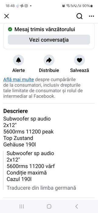 Sunet puternic 3000 roni