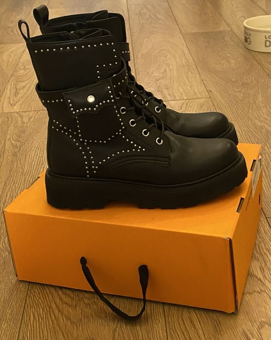 Ghete piele naturala Elite,marime 40