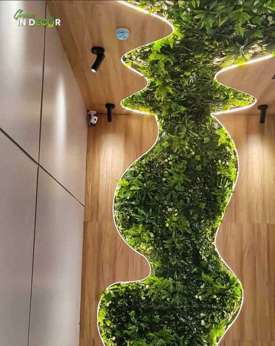 Декор Indecor Green. Искусственная зелень, мох, фитостены