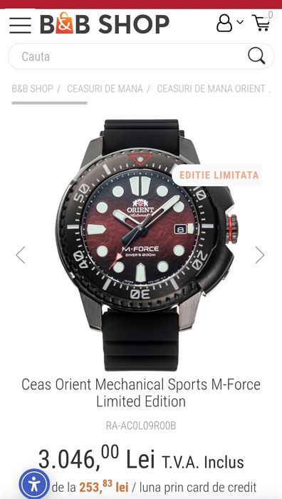 Orient M Force Automatic Diver