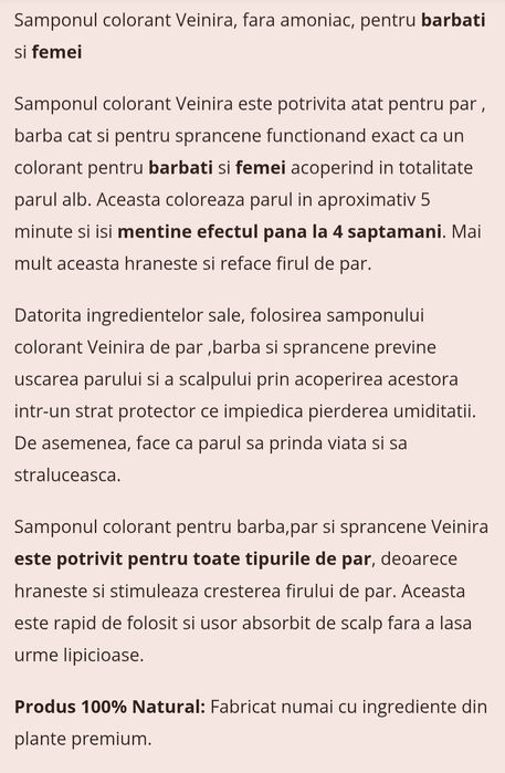 Vopsea păr șampon colorant bărbați femei NOU