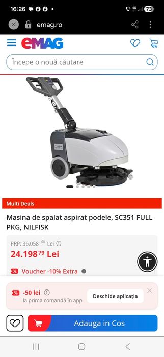 Mașina de spalat și aspirat Podele preț 7000 lei