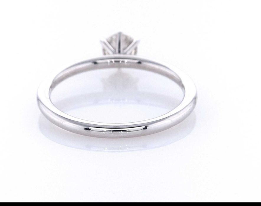Inel aur alb 14K cu diamant natural 0.40 ct VVS2 – certificat IGI