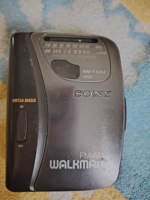 Плеер кассетный Sony WM-FX153  винтажный 1996 год