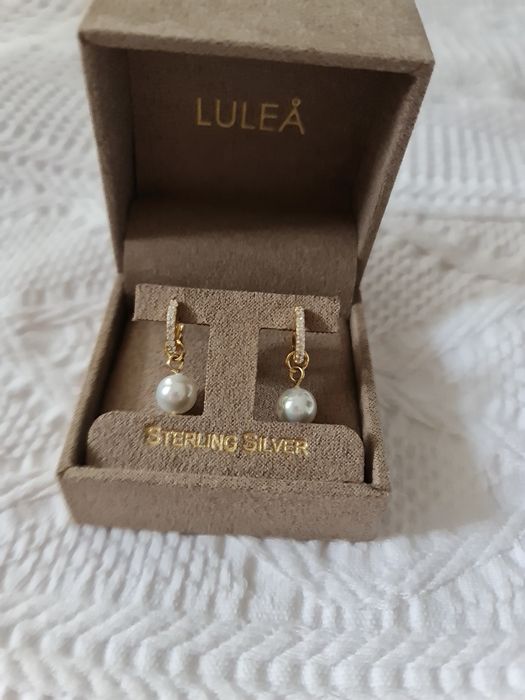 Cercei perlute din argint Lulea