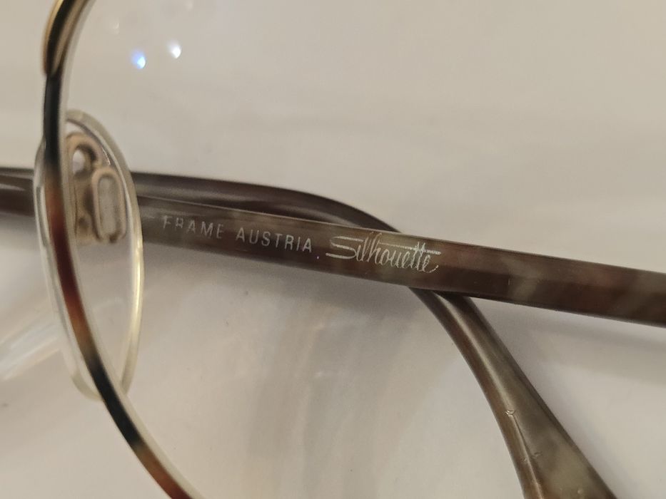 Rame, ochelari de vedere, Silhouette, placați aur cu toc