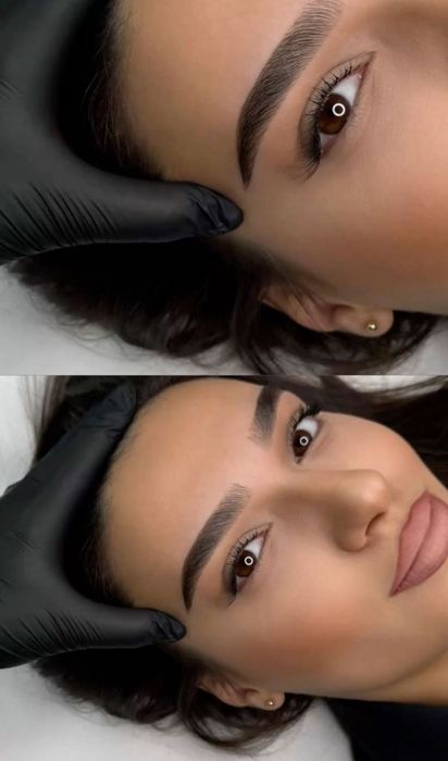 Pensat și vopsit sprâncene