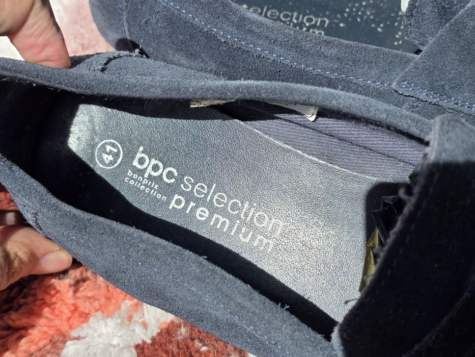 BPC мокасини естествен велур N41