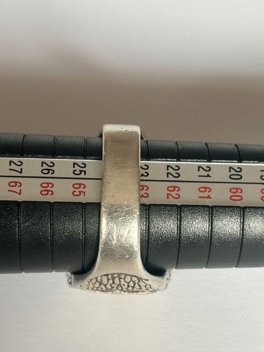 Inel argint cu vultur si onix