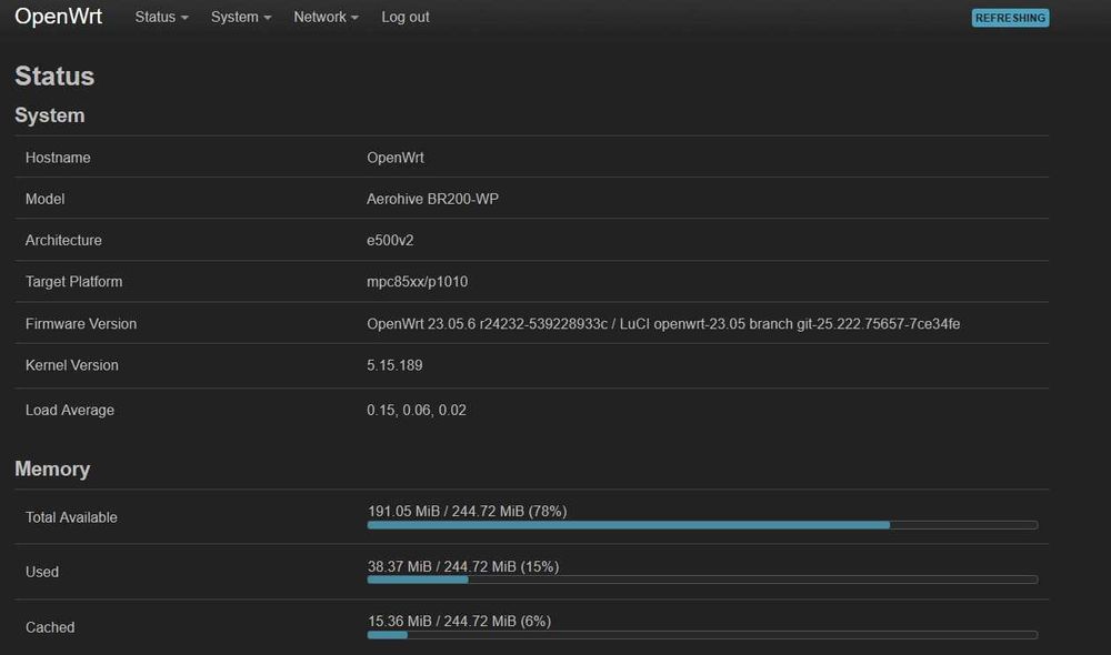 Router Wireless Dual Band - OpenWrt - Aerohive BR200-WP