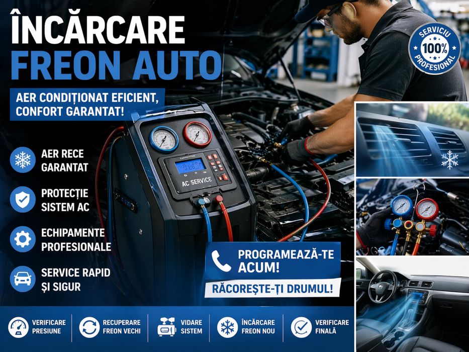 Compresoare aer conditionat/Service climatizare/Incarcare freon