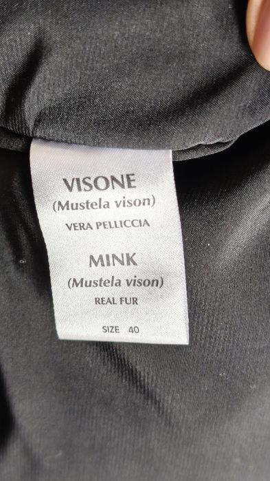 Blana naturala din nurca (vizon), marimea 40, stare noua